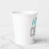 Gobelets En Papier Jour d'anniversaire de la Cheerleader turquoise ar (Droite)