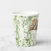 Gobelets En Papier Jour d'anniversaire de la jungle verte sauvage (Droite)