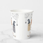 Gobelets En Papier Jour d'anniversaire des mignons Fantômes Éffrayant (Droite)