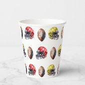 Gobelets En Papier Jour de jeu Coupes de papier amusant côté terrain (Recto)