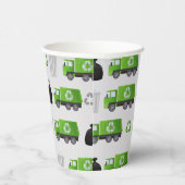 Gobelets En Papier Jour de l'anniversaire du camion-poubelle (Droite)