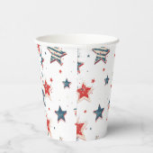 Gobelets En Papier Jour de l'indépendance de l'Amérique 4 juillet (Droite)