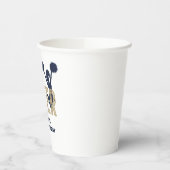 Gobelets En Papier Jour de l'or et de la marine (Gauche)