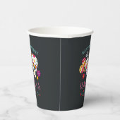 Gobelets En Papier Jour des Crânes de sucre morts Anniversaire person (Droite)