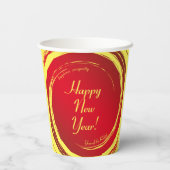 Gobelets En Papier Jour lunaire Bonheur Prosperity Harmonie (Verso)