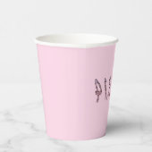 Gobelets En Papier Jour Pie Pink Pi (Droite)