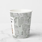 Gobelets En Papier Journal photo d'anniversaire heureuse (Gauche)