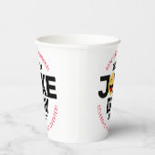 Gobelets En Papier Journée internationale des plaisanteries face à ri (Droite)