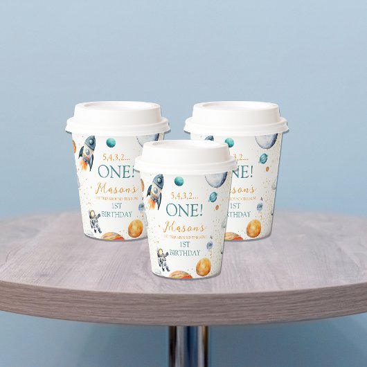 Gobelets En Papier Journey Cosmic Boy Premier anniversaire