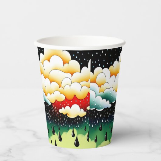 Gobelets En Papier Jours pluvieux (Recto)
