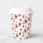 Gobelets En Papier Joy Texte sur le blanc (Gauche)