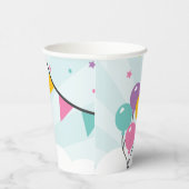 Gobelets En Papier Joyeuse Coupe d'anniversaire avec ballons (Droite)