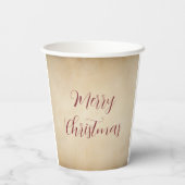 Gobelets En Papier Joyeuse Coupe de papier de Noël (Verso)