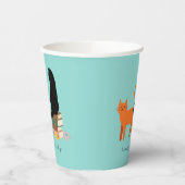 Gobelets En Papier Joyeuse dame aux chats (Gauche)