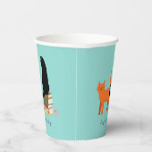 Gobelets En Papier Joyeuse dame aux chats (Droite)