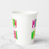 Gobelets En Papier Joyeuse et brillante fête de Noël coupe de papier (Droite)