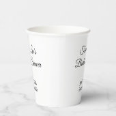 Gobelets En Papier Joyeuse Fête de Fiançailles : Blanc (Droite)