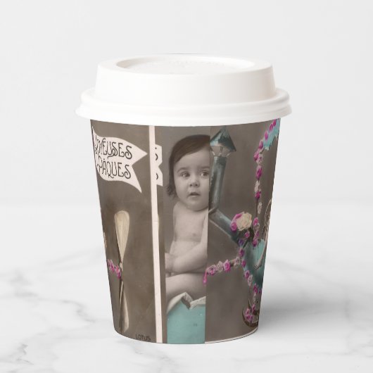 Gobelets En Papier Joyeuse Paques (Gauche)