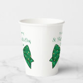 Gobelets En Papier Joyeuse Saint-Patrick 2024 verte (Droite)