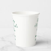 Gobelets En Papier Joyeuse Saint-Patrick famille nom vert minimal (Droite)