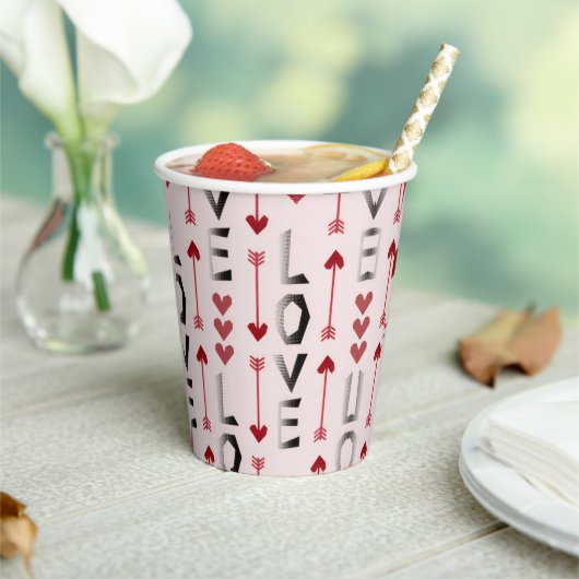 Gobelets En Papier Joyeuse Saint-Valentin (Insitu)