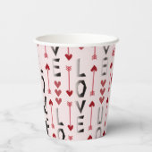 Gobelets En Papier Joyeuse Saint-Valentin (Verso)