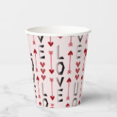 Gobelets En Papier Joyeuse Saint-Valentin (Recto)