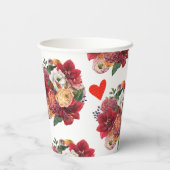 Gobelets En Papier Joyeuse Saint-Valentin (Verso)