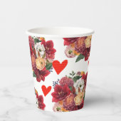 Gobelets En Papier Joyeuse Saint-Valentin (Recto)