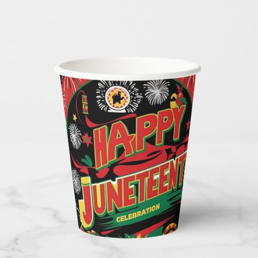 Gobelets En Papier Joyeuses coupes JunetDix 8oz (Recto)