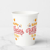 Gobelets En Papier Joyeuses tasses à thème d'anniversaire (Droite)
