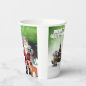 Gobelets En Papier Joyeuses tasses de papier de Noël (Gauche)