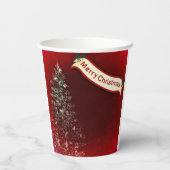 Gobelets En Papier Joyeuses tasses de papier de Noël (Verso)