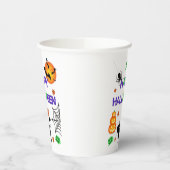 Gobelets En Papier Joyeuses tasses de papier Halloween (Gauche)