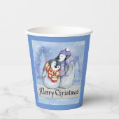 Gobelets En Papier Joyeuses tasses en papier de Noël (Recto)