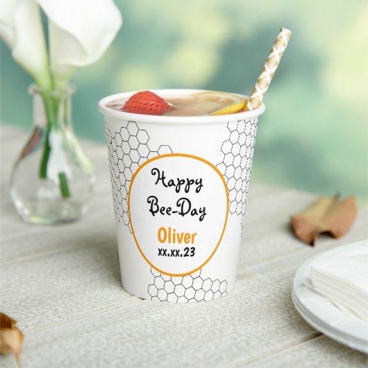 Gobelets En Papier Joyeuses tasses en papier peignée de la fête des a (Insitu)