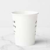 Gobelets En Papier Joyeux 10e anniversaire simple nom de mariage mini (Gauche)