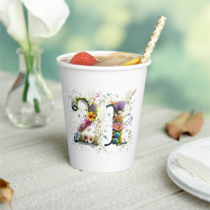 Gobelets En Papier Joyeux 21e anniversaire Wildflowers Joyeux Anniver