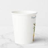 Gobelets En Papier Joyeux ananas tropical (Droite)