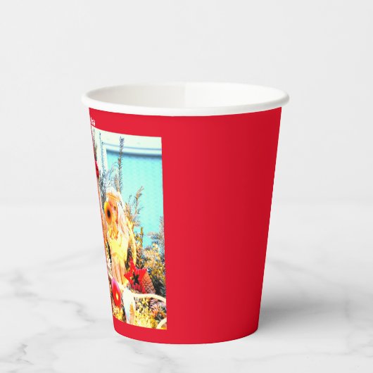 Gobelets En Papier Joyeux anges célestes de Noël (Gauche)