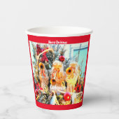 Gobelets En Papier Joyeux anges célestes de Noël (Recto)