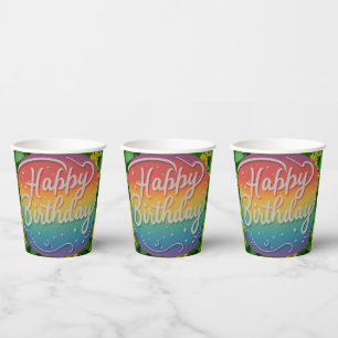 Gobelets En Papier Joyeux anniversaire