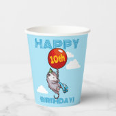 Gobelets En Papier Joyeux anniversaire ! Ajouter L'Âge Opossum & Ball (Recto)