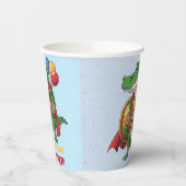 Gobelets En Papier Joyeux anniversaire Alligator Superhero fête d'ann (Gauche)