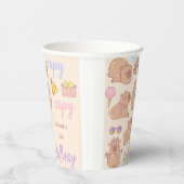 Gobelets En Papier Joyeux anniversaire capy (Droite)