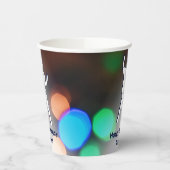 Gobelets En Papier Joyeux Anniversaire Dance Fête Lumières (Gauche)