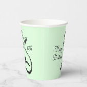 Gobelets En Papier Joyeux Anniversaire Fox w Age Green (Droite)