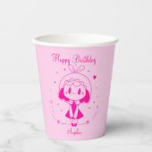 Gobelets En Papier Joyeux Anniversaire Personnalisé (Recto)