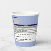 Gobelets En Papier Joyeux Anniversaire Personnalisé Windows 95 Thème  (Recto)