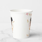 Gobelets En Papier Joyeux anniversaire ! Princesse Ballerina avec Bow (Droite)